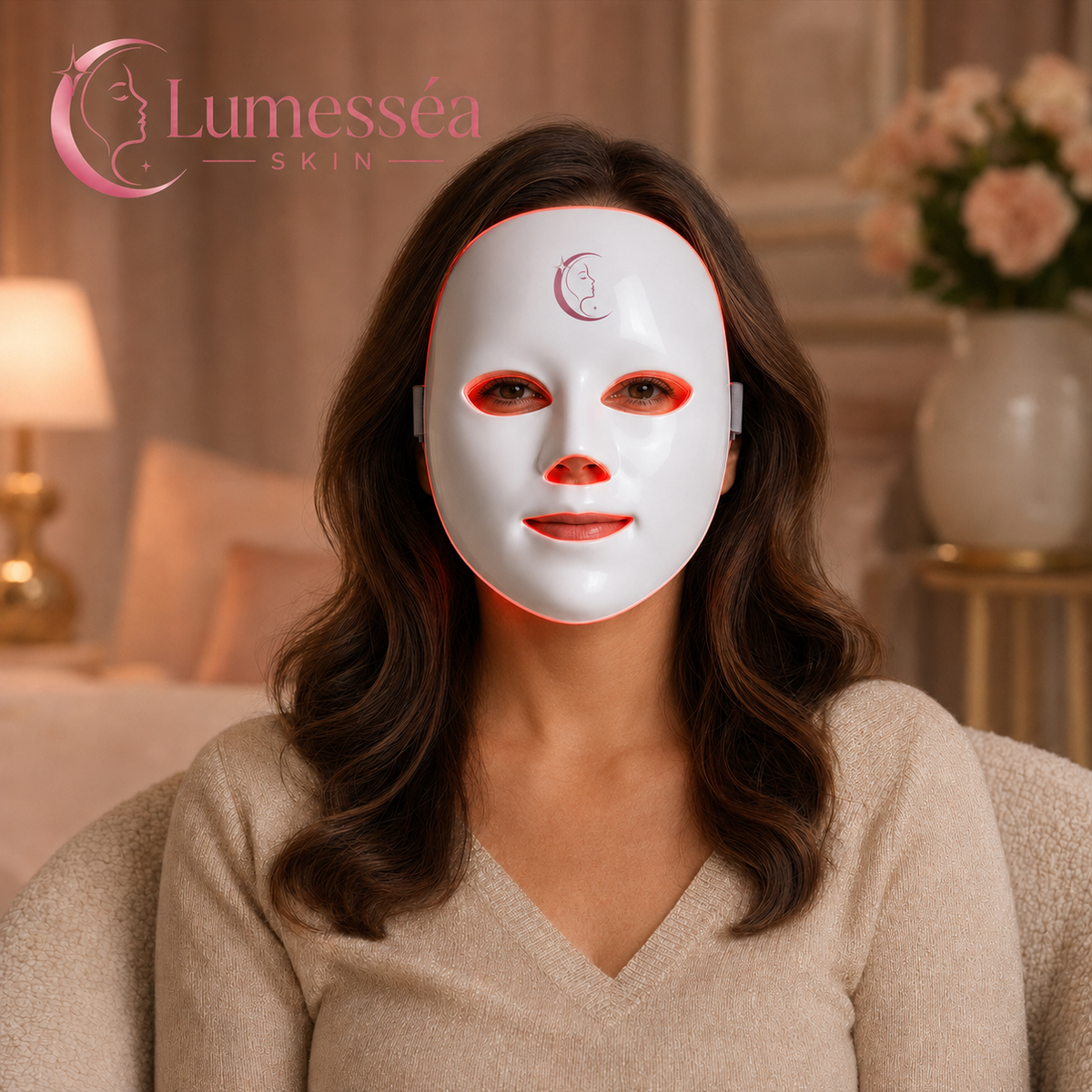 Using the Lumesséa Skin LED mask at home